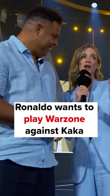 Ronaldo wants to play Warzone against Kaka #warzone #ronaldo #kaka #futbol #soccer