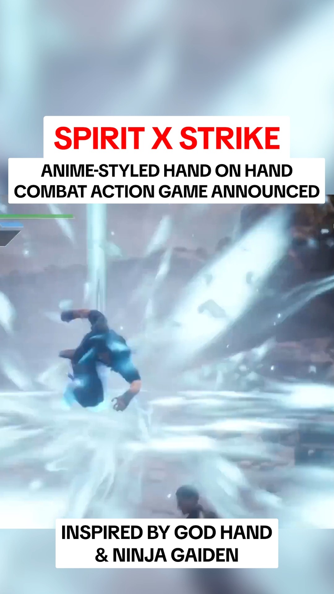 NEW GAME: Spirit X Strike

✅Action-adventure
✅Post apocalyptic
✅Craft unique combos
✅Endless ways to be stylish
✅High speed
✅One-vs-group
✅Intense strategic duels
✅Inspired by God Hand & Ninja Gaiden

#fightinggame #animegame #actiongame #spiritxstrike #ninjagaiden #godhand #martialartsgames #pcgaming #playstation5 #xboxgames #newgames #gametrailers #gamingupdates #gamenews