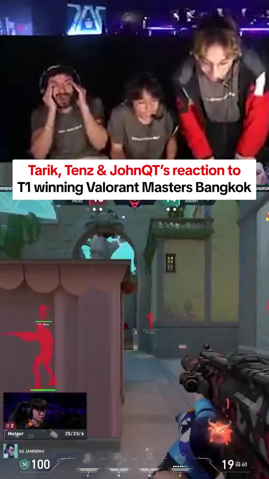 Tarik, TenZ, JohnQT reacting to T1 winning Valorant Master Bangkok.

#tarik #tenz #johnqt #sentinels #t1valorant #valorantchampionstrophy #valorantmasters #vct #twitchclip #streamerdrama #streamerclip #streamernews