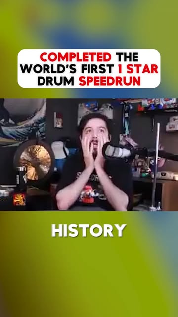 This streamer completed the WORLDS FIRST 1 star drum spreedrun #supermario64 #speedrun #drums #gaming