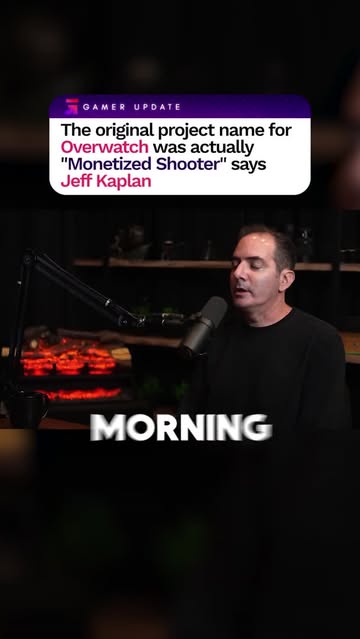 The original name for Overwatch was Monetized Shooter #overwatch #jeffkaplan #gaming