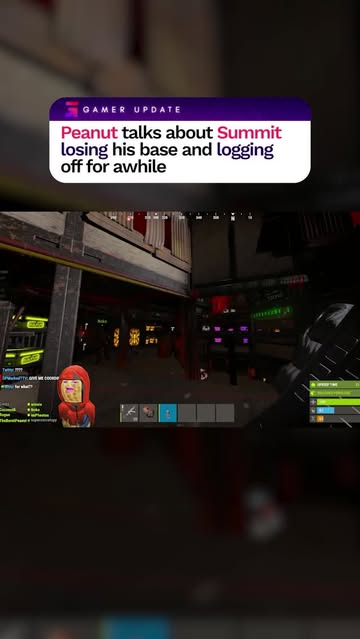 Peanut talks about summit losing his base in Rust #theburntpeanut #summit1g #rust #gaming