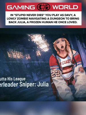 *Stupid Never Dies* is a hauntingly tender action-adventure game where you play as Davy—a slow-witted, shambling zombie with a heart still beating beneath his rotting flesh—on a desperate quest to bring back Julia, the human woman he loved, frozen in time by a cursed artifact .   Davy doesn’t fight to kill. He fights to *remember*.   Armed only with a rusted spoon, a half-eaten sandwich, and the stubborn echo of love, he navigates a labyrinthine dungeon filled with twisted guardians, forgotten traps, and echoes of the past—each room a memory of Julia: her laugh in a music box, her scarf caught on a thorn, her voice whispering through broken radios .   The dungeon reacts to his stupidity.   He trips on stairs… and triggers hidden paths.   He talks to walls… and wakes sleeping spirits.   He gives his last piece of meat to a hungry ghost… and earns its loyalty .   Enemies don’t want to kill him—they want to *understand* him.   A knight asks why he still walks.   A clockwork owl wonders if love is just a glitch in the soul .   With hand-drawn, melancholic art and a soft piano score that swells with quiet hope, *Stupid Never Dies* turns the zombie trope inside out: not a mindless monster… but a creature who refuses to let love die, even when the world says he should .   No weapons. No upgrades. Just Davy.   And the slow, stubborn march toward a frozen heart .   Launching in 2026 on PC and Nintendo Switch .   #StupidNeverDies #ZombieGame #EmotionalAdventure #LoveStory #IndieGame #HandDrawn #PCGaming #Switch #2026Release #QuietHorror #HeartsOverBrains