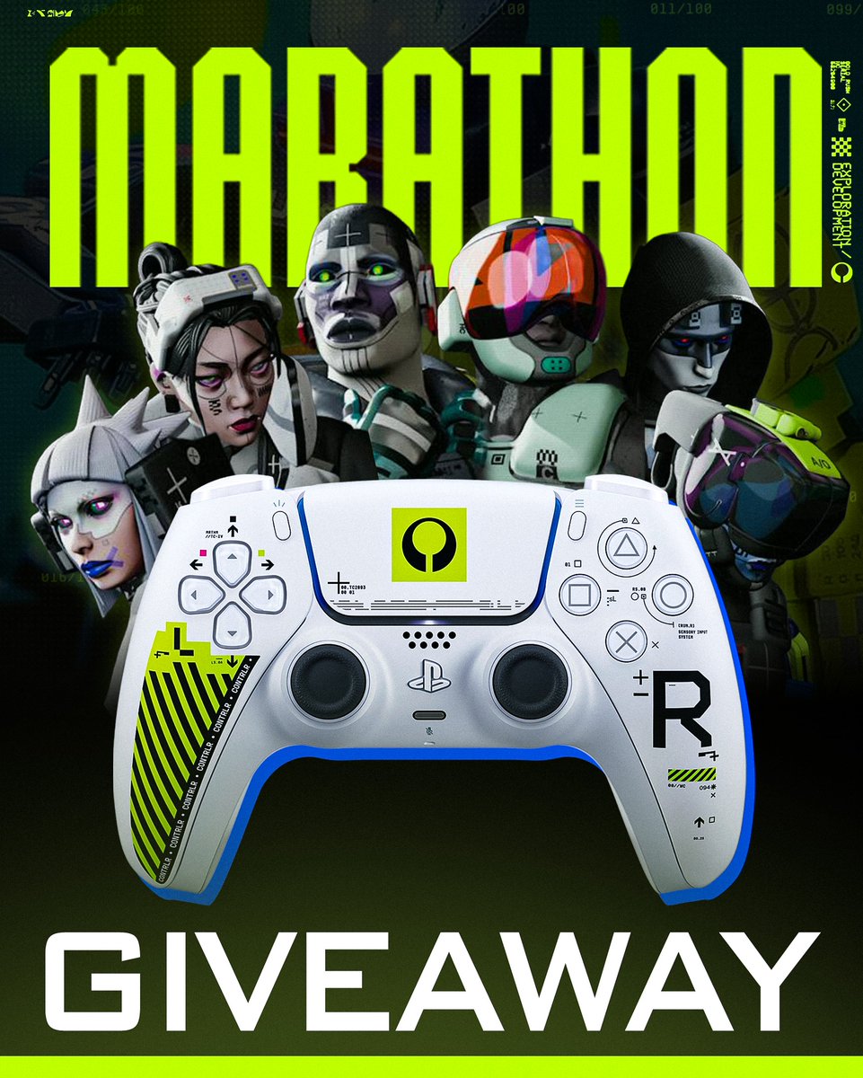 WE ARE GIVING AWAY 2 CUSTOM MARATHON PLAYSTATION CONTROLLERS for the games launchYou can enter here: https://t.co/ZFlYnB3K4A https://t.co/JOI98q5ppY