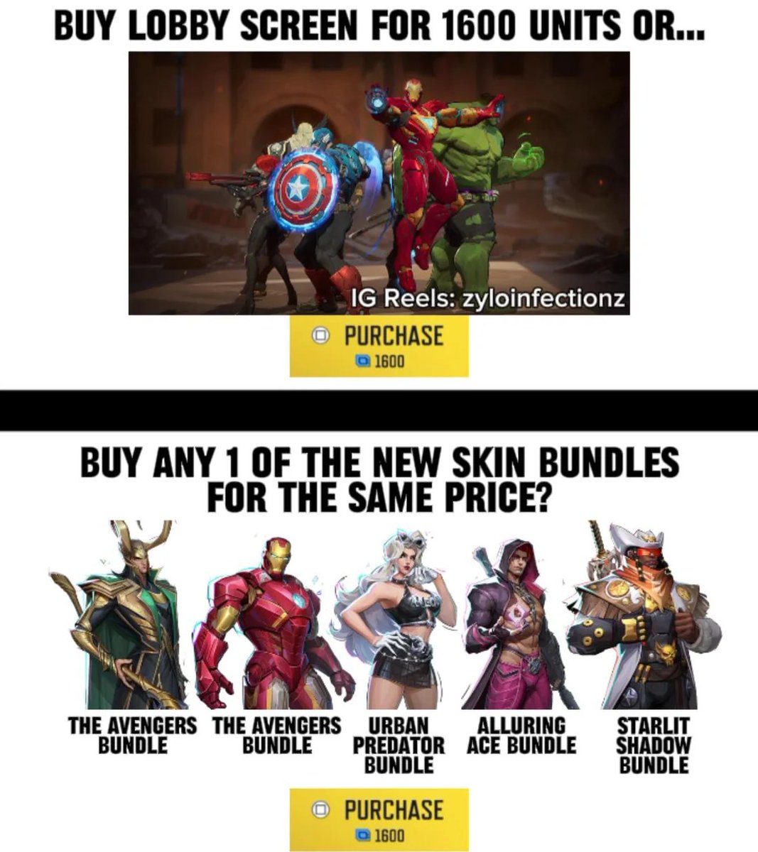 Is this the WORST priced item in Marvel Rivals?! 🫣Via/Important-Catch-3254 https://t.co/f12THnBlu1