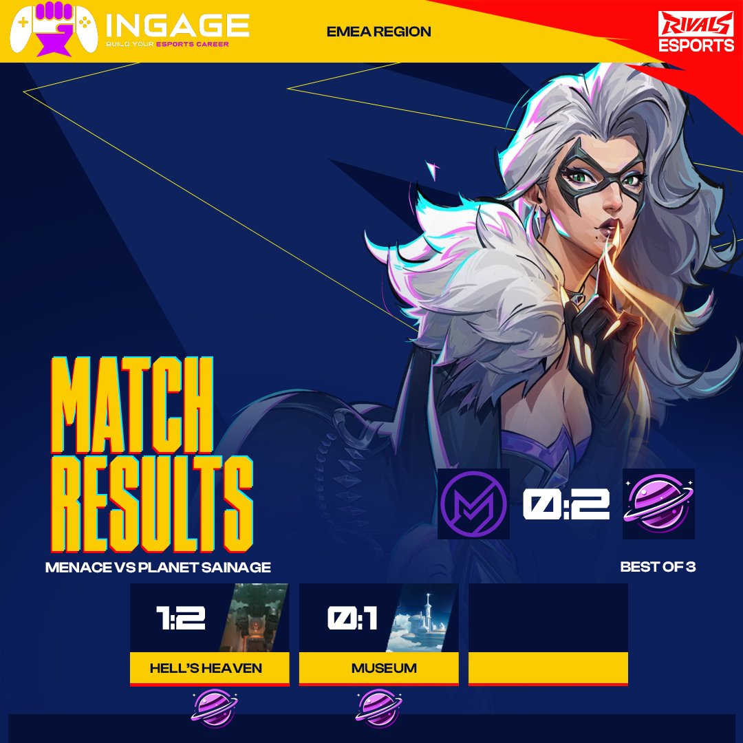 Map 1 was close but Map 2 was LIGHTS OUT!@PlanetSainage takes the victory 2-0 over @_MENACE_gg https://t.co/38ZRY4Gb8b