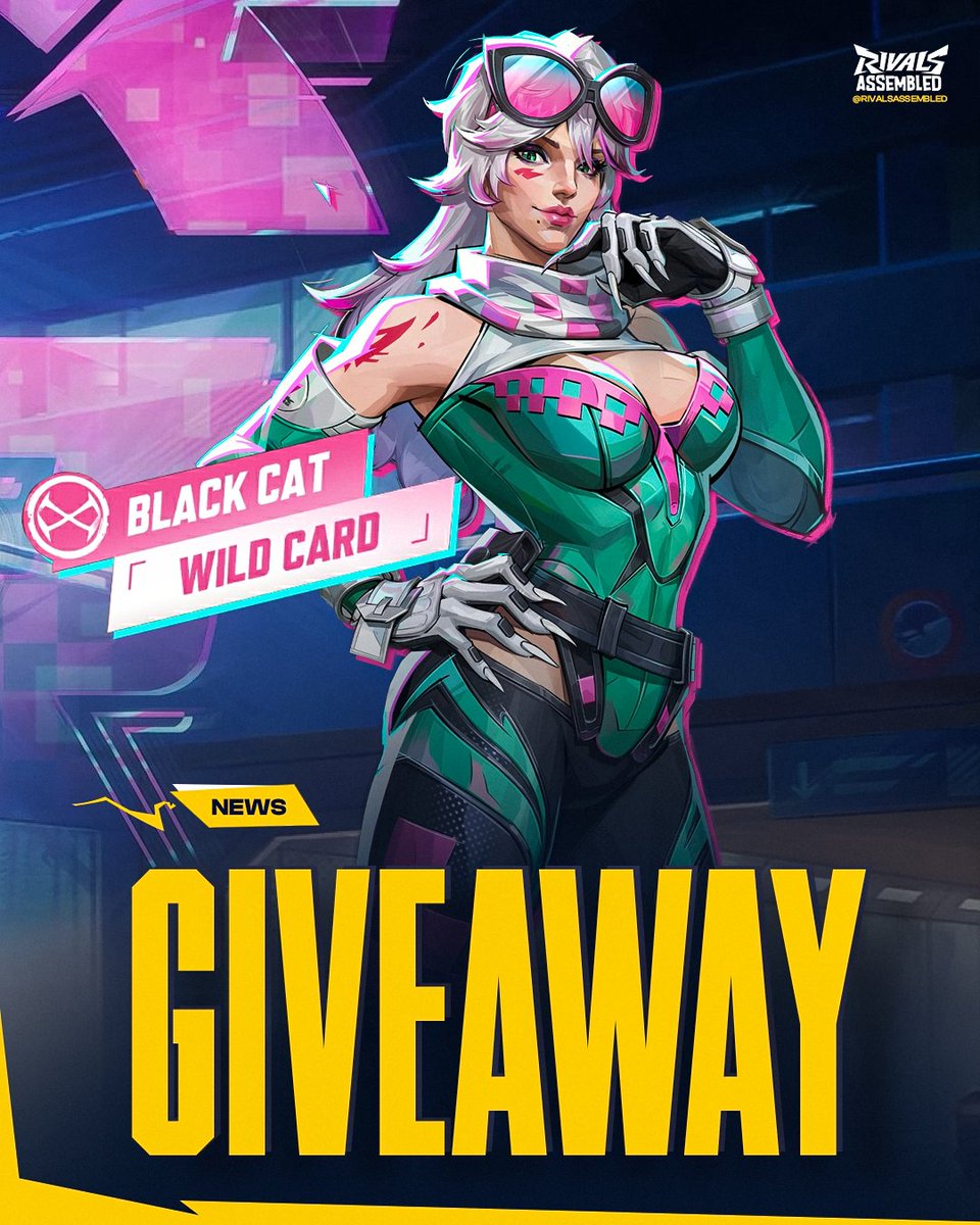 ‼️BLACK CAT SKIN GIVEAWAY - "WILD CARD"We're giving away the new Black Cat "Wild Card" skin in #MarvelRivals to 3 Winners, to enter:👍Like + Retweet🏃Follow @RivalsAssembled▶️Join our Discord (link below)💬Comment proof when you're done📆Ends 5/1 https://t.co/OxDTCw1D2a